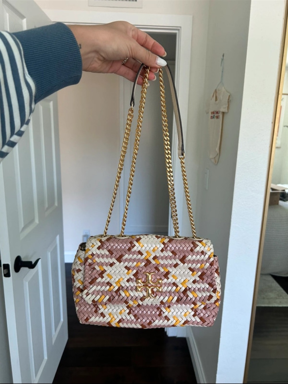 Tory Burch Kira Woven Flap Bag